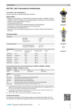 AVP 242...244: Pneumatische Ventilantriebe