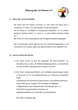 Satzung des Ju