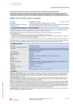 LBBW 6,00 % BASF Aktien-Anleihe - lbbw