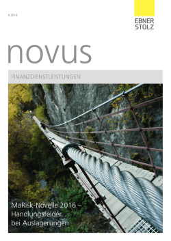 MaRisk-Novelle 2016 – Handlungsfelder bei