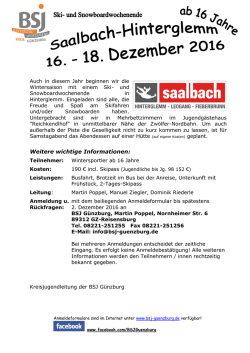 Hinterglemm 16.-18.12.2016