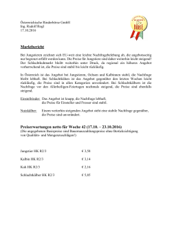 Marktbericht II KW 42 - Österreichische Rinderbörse