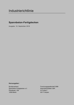 Industrierichtlinie Spannbeton