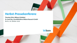 Herbst-Pressekonferenz ITK-Markt