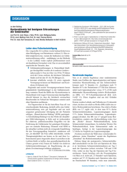 diskussion - Deutsches &Auml;rzteblatt