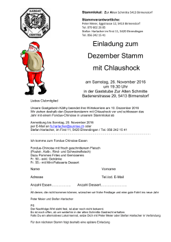 Stamm Aargau: Chlaushock