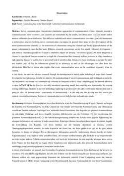 Dissertation Kandidatin: Johanna Ullrich Begutachter
