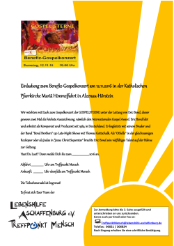 Konzert der Gospelsterne - Lebenshilfe Aschaffenburg eV