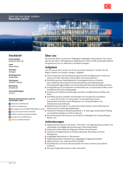 Stelle als PDF downloaden - Jobs bei der DB