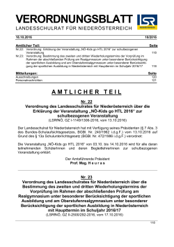 VOBL 10/2016 - Landesschulrat für Niederösterreich