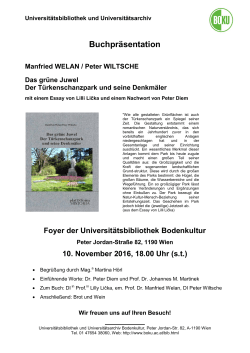 Buchpräsentation Manfried Welan/Peter Wiltsche