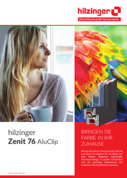 Prospekt hilzinger Zenit 76 AluClip