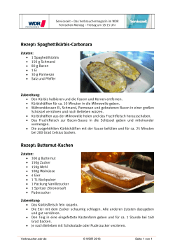 Spaghettikürbis-Carbonara und Butternut-Kuchen [PDF, 140