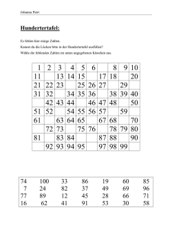 Hundertertafel: