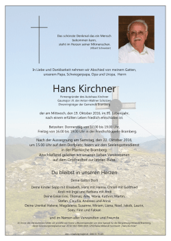Kirchner Hans - EB - Neukirchen