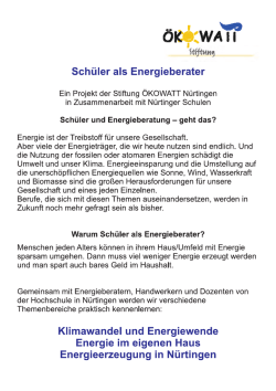 Infoflyer 2016-17 - Stiftung &Ouml;KOWATT