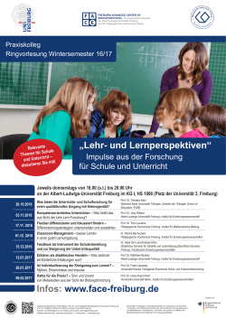 Plakat - Universität Freiburg