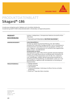 PRODUKTDATENBLATT Sikagard®-186