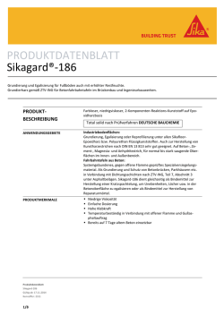 PRODUKTDATENBLATT Sikagard&reg;-186