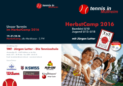 HerbstCamp 2016 - TMT • Jürgen Lutter
