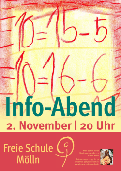 Infoabend - Freie Schule Mölln