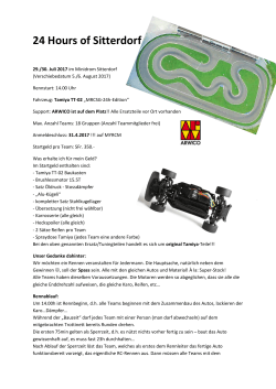 24 Hours of Sitterdorf - Modell Rennsport Club St. Gallen