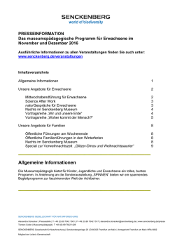 Erwachsene - Senckenberg