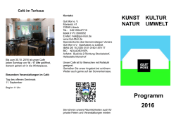 Jahresprogramm 2016