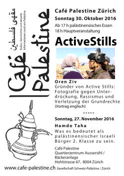 ActiveStills - Café Palestine