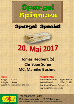 Flyer - Spargel Spinners