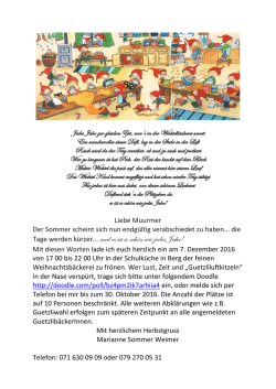 Guetzeln 2016