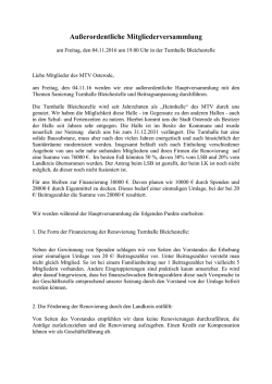 Hauptversammlung