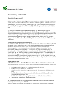 Gleichstellung erreicht!?