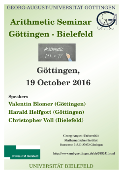 Poster 1st meeting - Georg-August