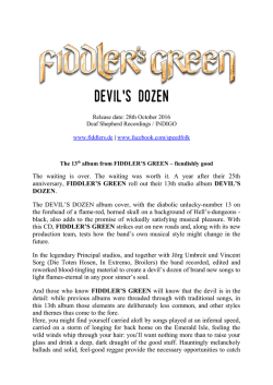 Info Fiddler`s Green DEVIL`S DOZEN