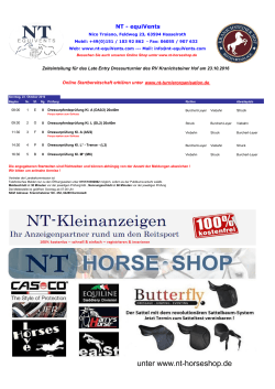unter www.nt-horseshop.de - NT
