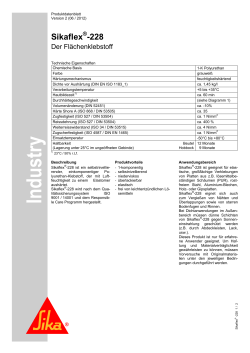 Sikaflex -228 - Sika Deutschland