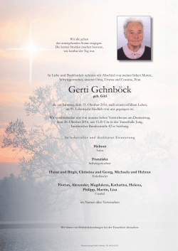 Gerti Gehnböck - Bestattung Jung, Salzburg, Bestattungsunternehmen