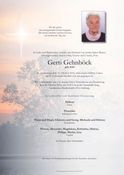 Gerti Gehnböck - Bestattung Jung, Salzburg, Bestattungsunternehmen