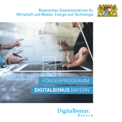 digitalbonus - Bayerisches Staatsministerium für Wirtschaft und