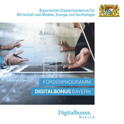digitalbonus - Bayerisches Staatsministerium f&uuml;r Wirtschaft und