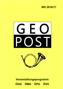 Geopost WS 2016/2017 - Österreichische Vereinigung für