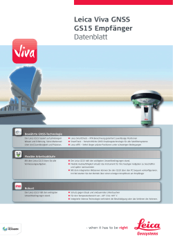 Leica Viva GNSS GS15 Empfänger Datenblatt - Home