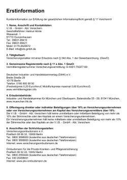 Erstinformation - VIB - GmbH