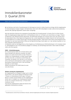 Immobilienbarometer 3. Quartal 2016