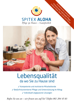 Lebensqualität - Spitex Aloha, Basel