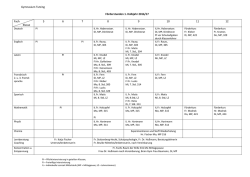 Gymnasium Tutzing F&ouml;rderstunden 1. Halbjahr 2016/17 Fach