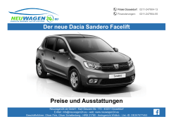 Sandero Facelift - HVT Automobile GmbH
