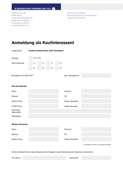 Jetzt als Kaufinteressent anmelden pdf