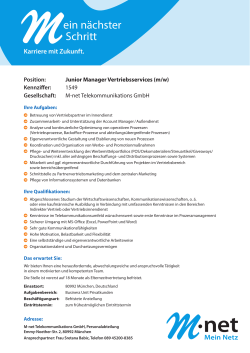 ein n&auml;chster Schritt - M-net